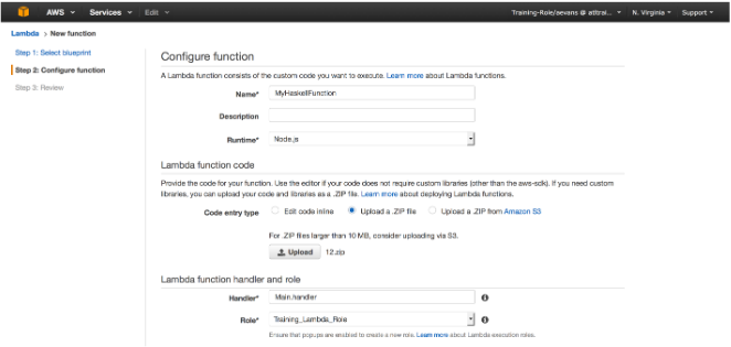 Configure function